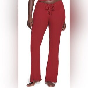 NWOT Skims Brick Red Soft Lounge Ruched Pants
